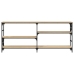 Mesa consola madera de ingeniería roble Sonoma 180x29x76,5 cm