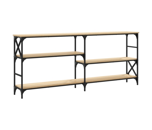 Mesa consola madera de ingeniería roble Sonoma 180x29x76,5 cm