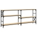 Mesa consola madera de ingeniería roble Sonoma 180x29x76,5 cm