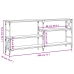 Mesa consola madera de ingeniería roble ahumado 180x29x76,5 cm