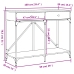 Mesa consola madera de ingeniería negra 100x39x78,5 cm