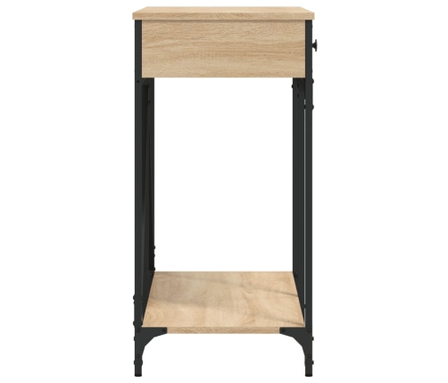 Mesa consola madera de ingeniería roble Sonoma 100x39x78,5 cm