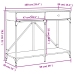 Mesa consola madera de ingeniería roble ahumado 100x39x78,5 cm