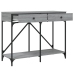 Mesa consola madera de ingeniería gris Sonoma 100x39x78,5 cm