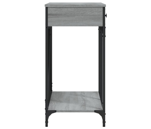 Mesa consola madera de ingeniería gris Sonoma 100x39x78,5 cm