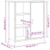 Aparador de madera de ingeniería roble Sonoma 70x30x80 cm