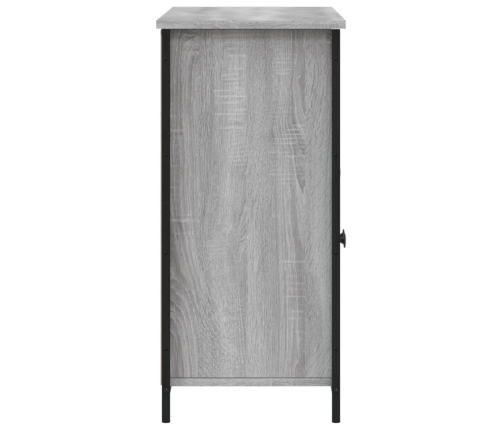 Aparador madera de ingeniería gris Sonoma 100x35x75 cm