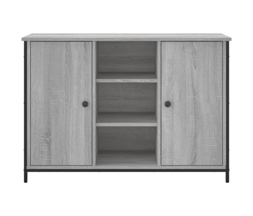 Aparador de madera de ingeniería gris Sonoma 100x35x70 cm