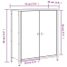 Aparador de madera de ingeniería gris Sonoma 70x30x80 cm