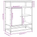 Aparador de madera de ingeniería negro 69x35x80 cm