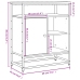 Aparador de madera de ingeniería roble Sonoma 69x35x80 cm