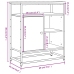 Aparador de madera de ingeniería roble marrón 100x35x80 cm