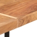 Mesa alta de hierro y madera maciza de acacia 150x70x107 cm