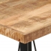 Mesa alta de hierro y madera maciza de mango 55x55x107 cm