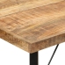 Mesa alta de hierro y madera maciza de mango 150x70x107 cm