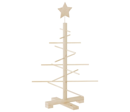 Árbol de Navidad de madera de adorno madera maciza pino 75 cm