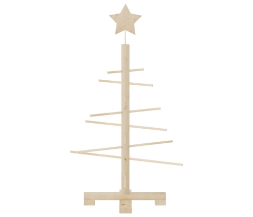 Árbol de Navidad de madera de adorno madera maciza pino 75 cm