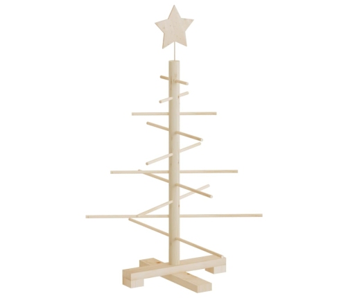 Árbol de Navidad de madera de adorno madera maciza pino 75 cm