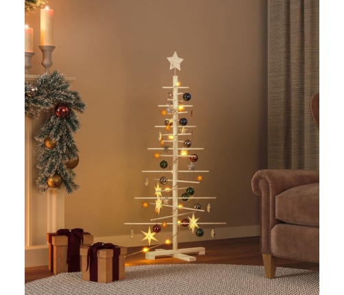 Árbol de Navidad de madera de adorno madera maciza pino 125 cm