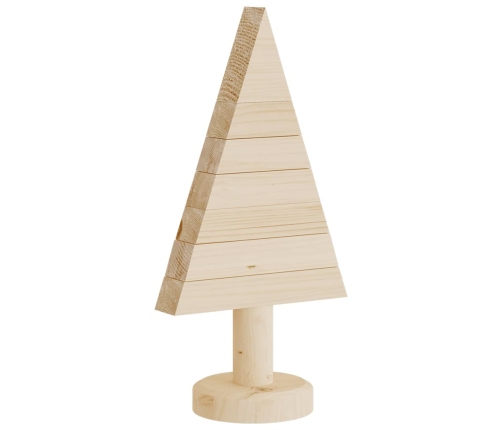 Árboles de Navidad de madera 2 uds madera maciza pino 30 cm