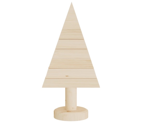 Árboles de Navidad de madera 2 uds madera maciza pino 30 cm