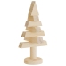 Árboles de Navidad de madera 2 uds madera maciza pino 30 cm