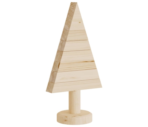 Árboles de Navidad de madera 2 uds madera maciza pino 30 cm