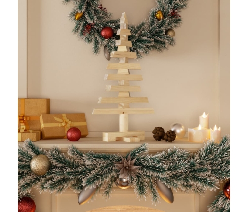 Árbol de Navidad de madera de adorno madera maciza pino 60 cm