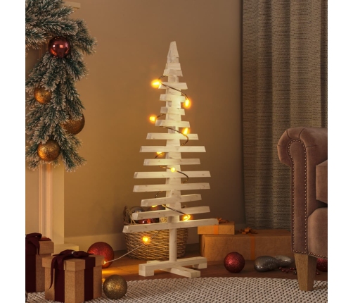 Árbol de Navidad de madera de adorno madera maciza pino 90 cm