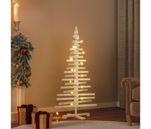 Árbol de Navidad de madera de adorno madera maciza pino 120 cm