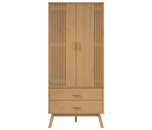 Armario OLDEN madera maciza de pino marrón 76,5x53x172 cm