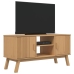 Mueble de TV OLDEN madera maciza de pino marrón 114x43x57 cm