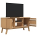 Mueble de TV OLDEN madera maciza de pino marrón 114x43x57 cm