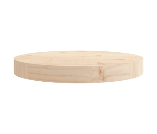 Tablero de mesa redondo madera maciza de pino Ø30x3 cm