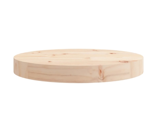 Tablero de mesa redondo madera maciza de pino Ø30x3 cm