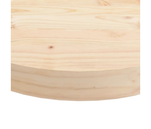 Tablero de mesa redondo madera maciza de pino Ø30x3 cm