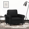 vidaXL Sillón cuero sintético negro 60 cm