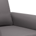 Sillón cuero sintético gris 60 cm