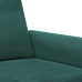 Sillón de terciopelo verde oscuro 60 cm