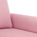 Sillón de terciopelo rosa 60 cm