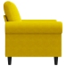 Sillón de terciopelo amarillo 60 cm