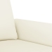 Sillón de terciopelo color crema 60 cm