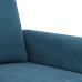 Sillón de terciopelo azul 60 cm