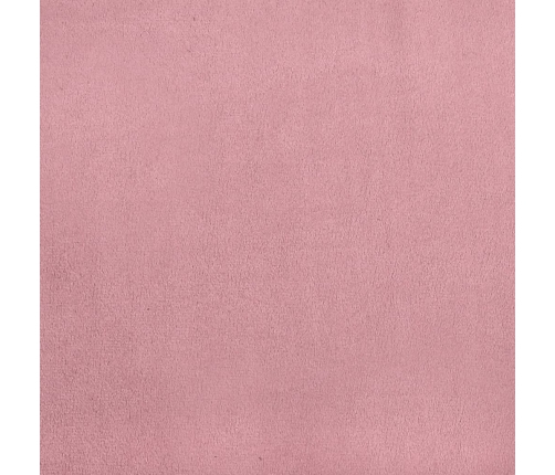 Sofá de 2 plazas terciopelo rosa 120 cm