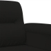 Sillón de tela de microfibra negro 60 cm