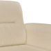 Sillón de tela de microfibra color crema 60 cm