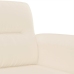 Sillón de tela de microfibra beige 60 cm