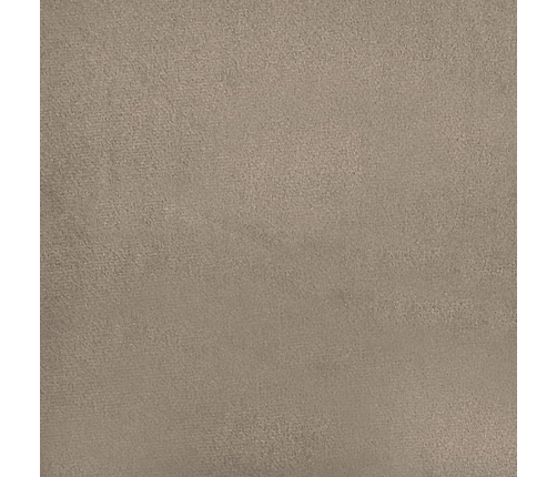 Sofá de 2 plazas de tela microfibra gris taupe 120 cm