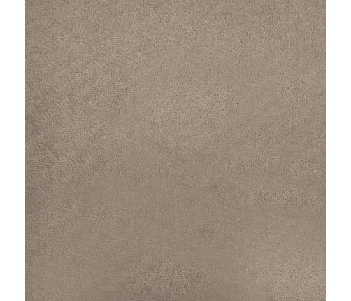 Sofá de 2 plazas de tela microfibra gris taupe 140 cm