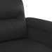 Sillón cuero sintético negro 60 cm